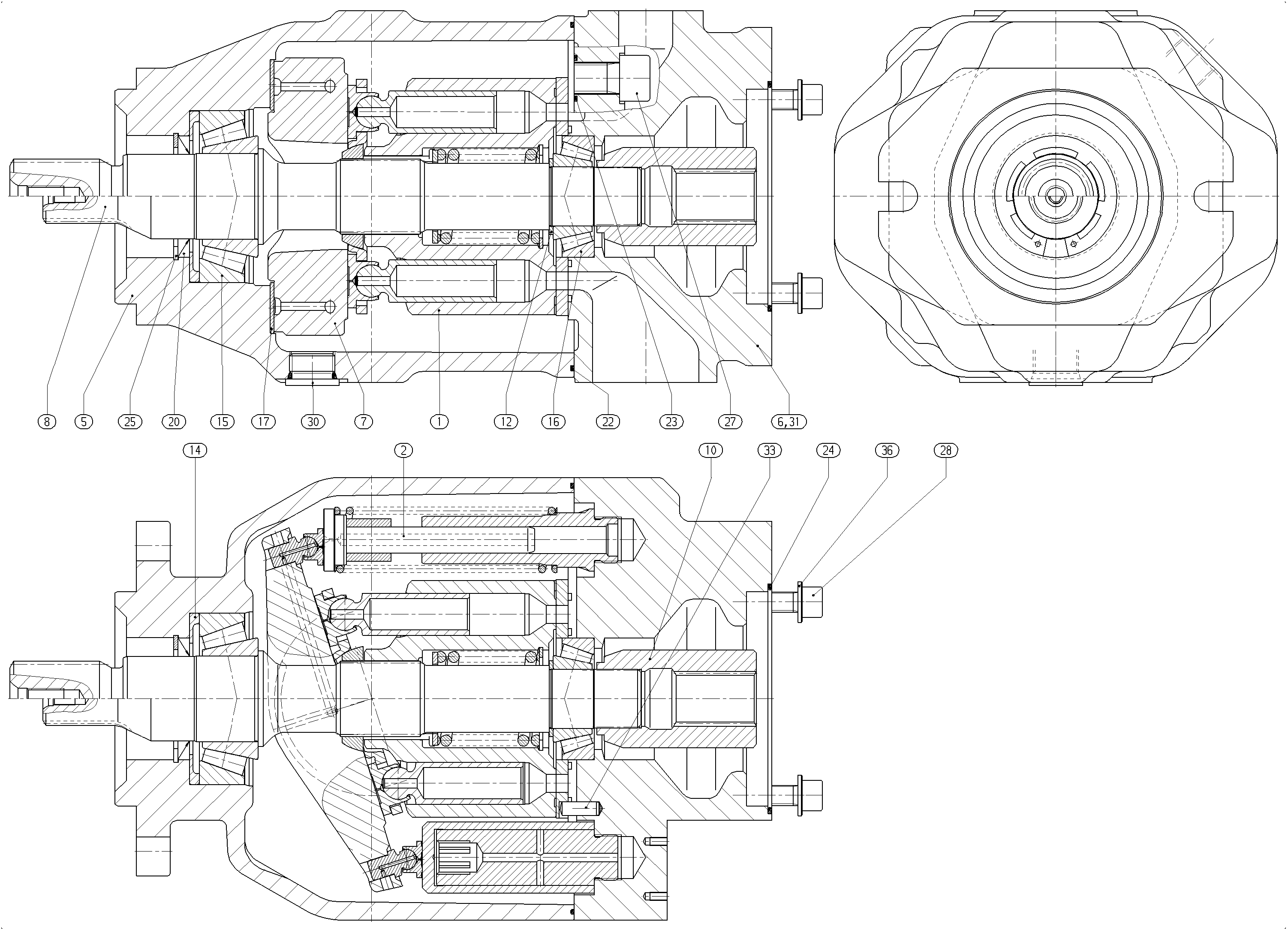 G A10V O140 OV /31R-VSC62K15 -SO811 — Rysunek