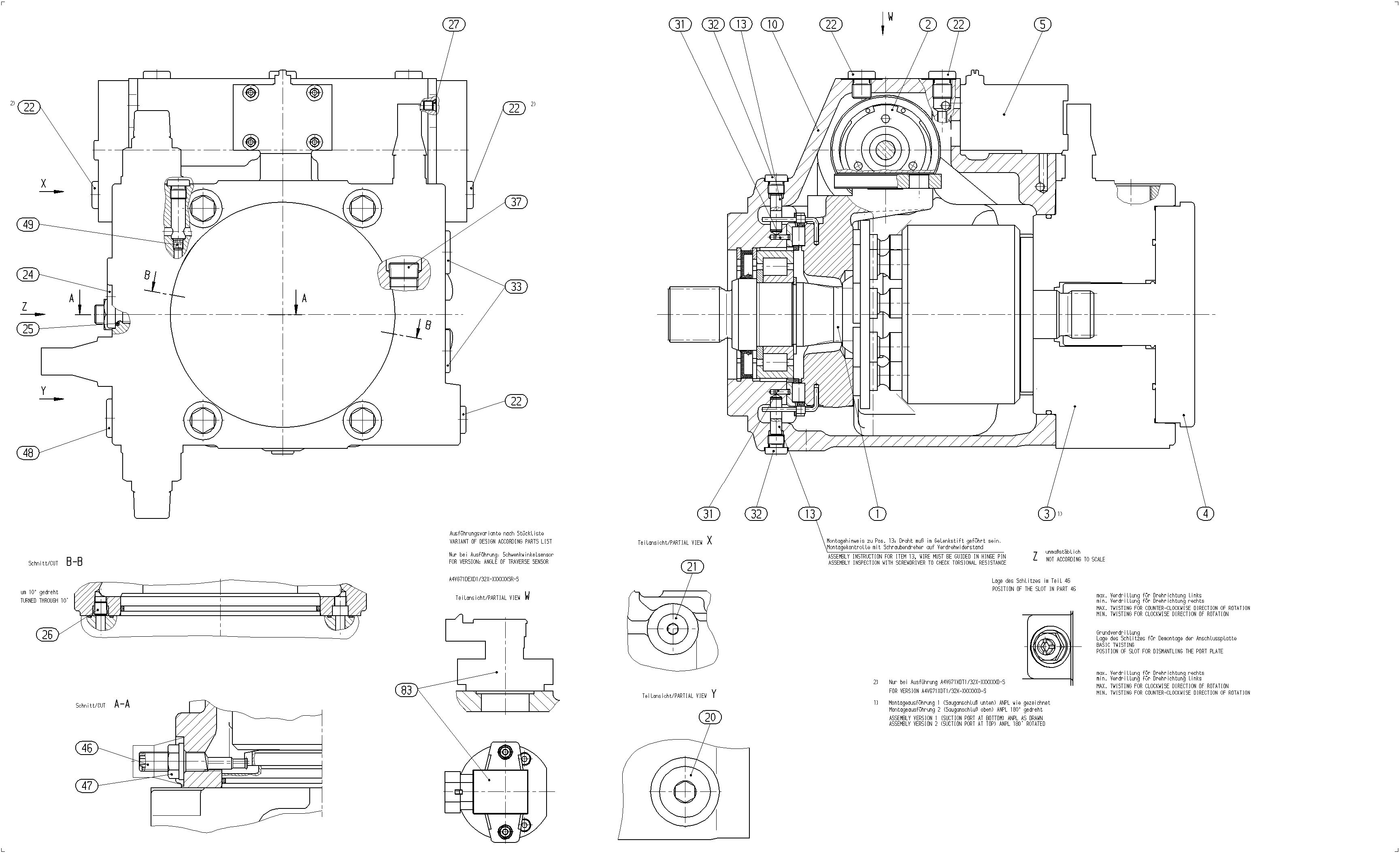 A4VG71DWDT1/32R-NSF02F001DR-ES — Rysunek