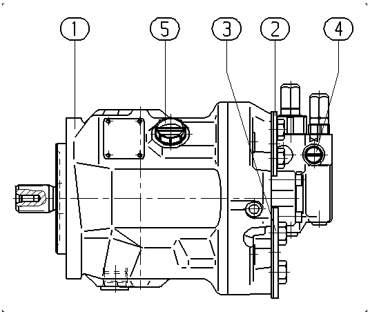 AL A10V O 45 DFR1/31L-PSC11N00 -S1306 — Rysunek