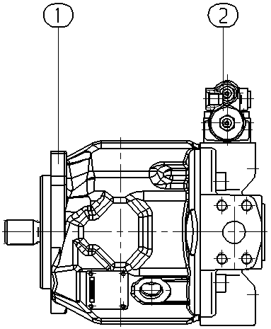 A A10V O 28 DFR1/31L-VSC12N00 -SO420 — Rysunek