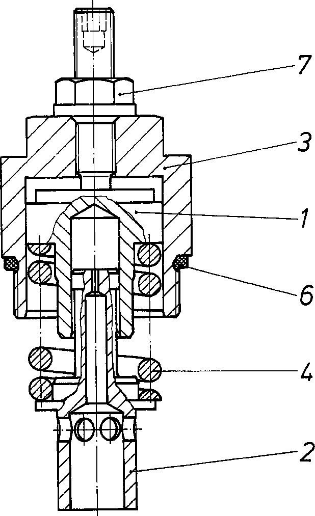 HYDRAULICZNY ZAWÓR UPUSTOWY — Rysunek