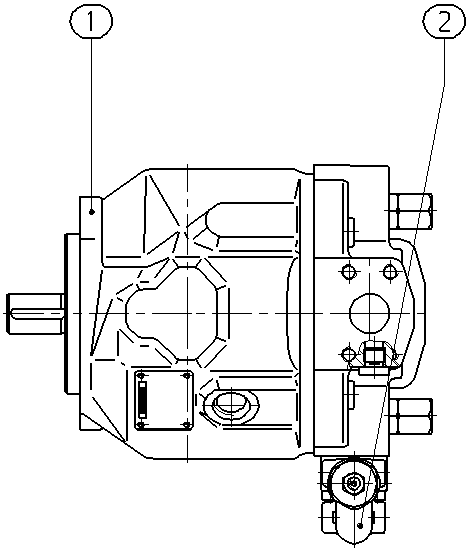 A AA10VSO 45 DR /31R-VKC62N00 -S1413 — Rysunek