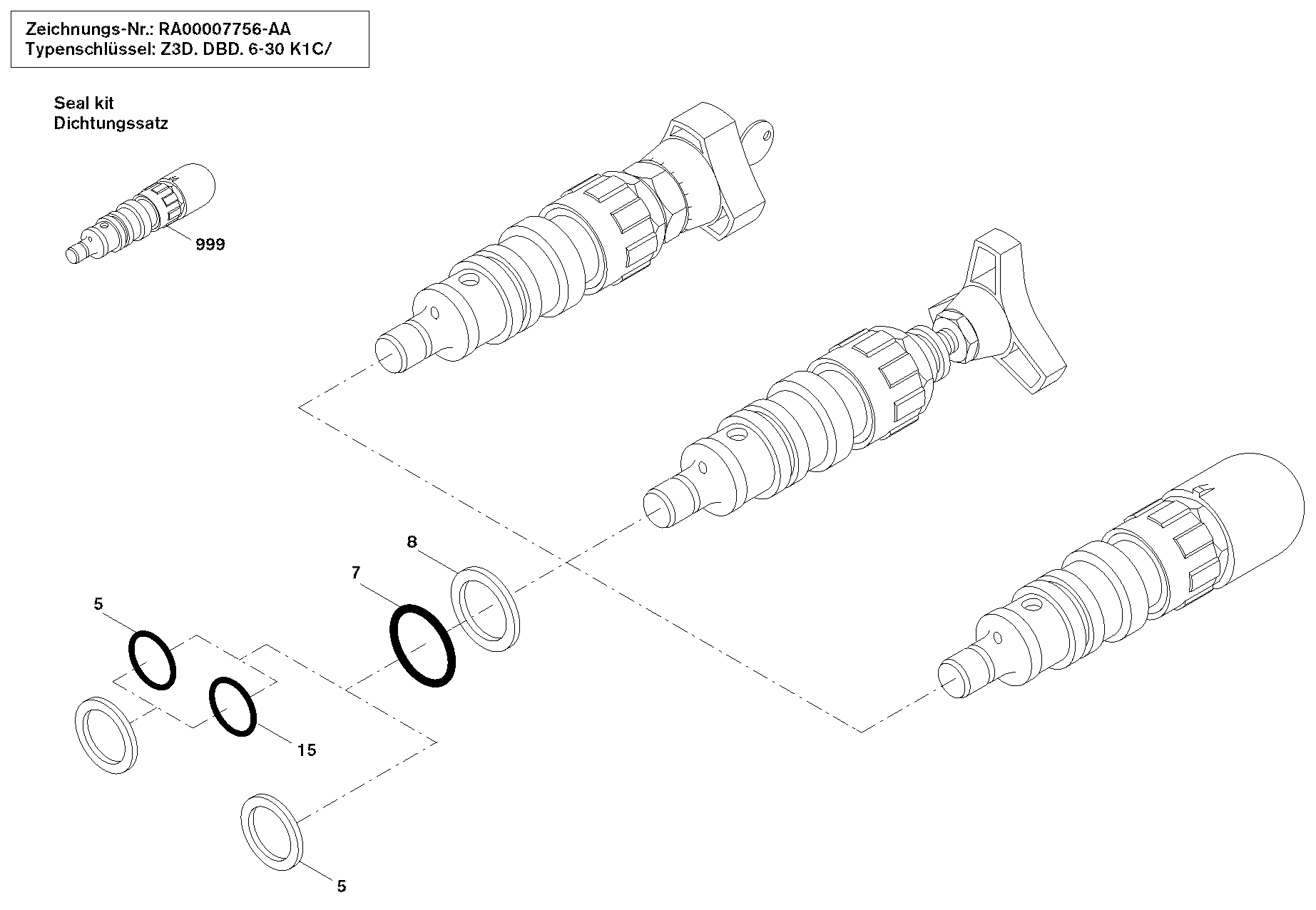 HYDRAULICZNY ZAWÓR UPUSTOWY — Rysunek