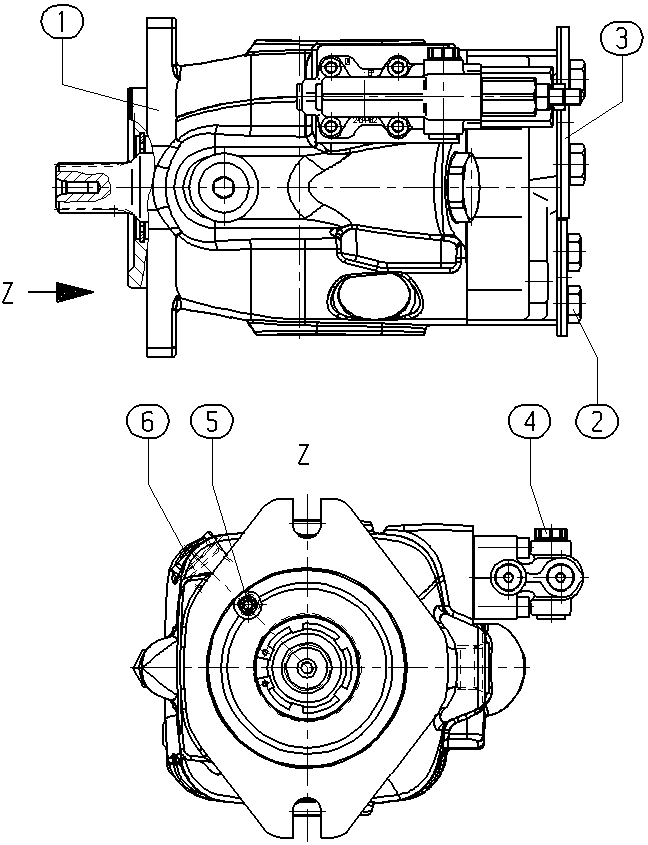 AL A10VNO 85 DFR /53L-VWC11N00-S1856*SV* — Rysunek