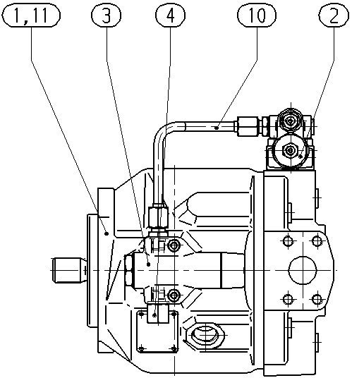 A A10V O 71 DFLR/31L-VSC62N00 — Rysunek