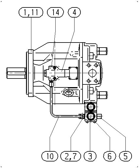 A A10VSO140 DFLR/31R-PPB12N00 -SO488 — Rysunek