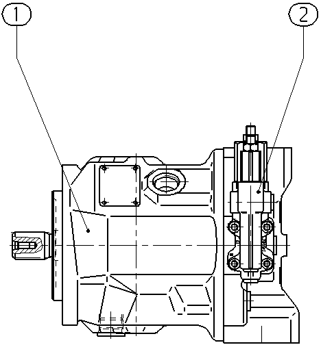 A A10V O 45 DRG /31R-VSC62N00 — Rysunek