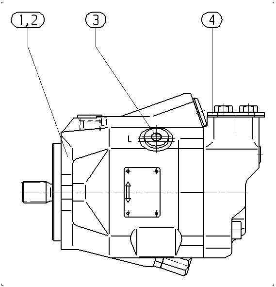 AL A10V M 45 DG /52W1-PUC95N000 — Rysunek