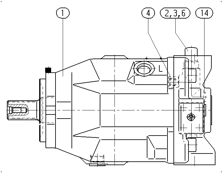 AH A10V O140 DFR1/31L-VWC94N00 -S1080 — Rysunek