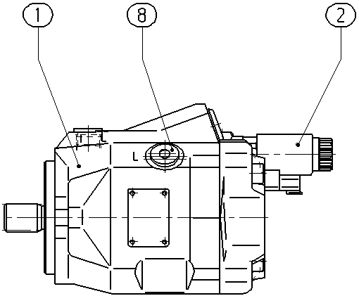 A A10V O 45ED 72/52R-VUC11N00P -S2143 — Rysunek