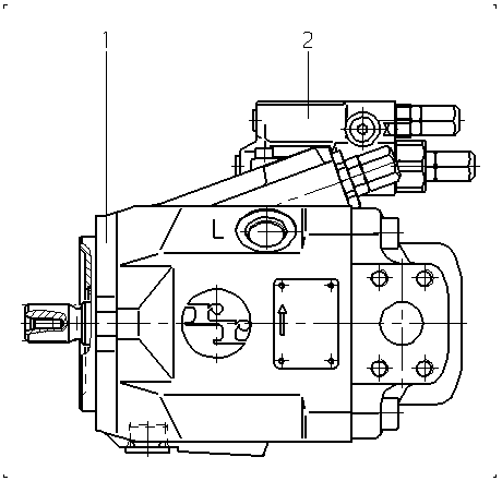 A AA10V O 45 DFR1/50L-PUC12N00 -SO420 — Rysunek