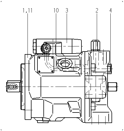 A AA10VSO100 DFLR/31L-PKC62N00 — Rysunek