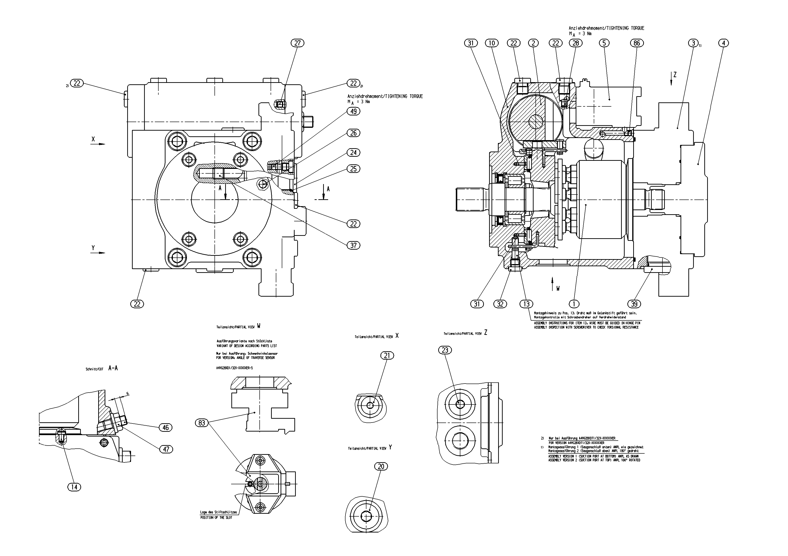 A4VG28EP3D1/32R-NZC10K015ERP — Rysunek