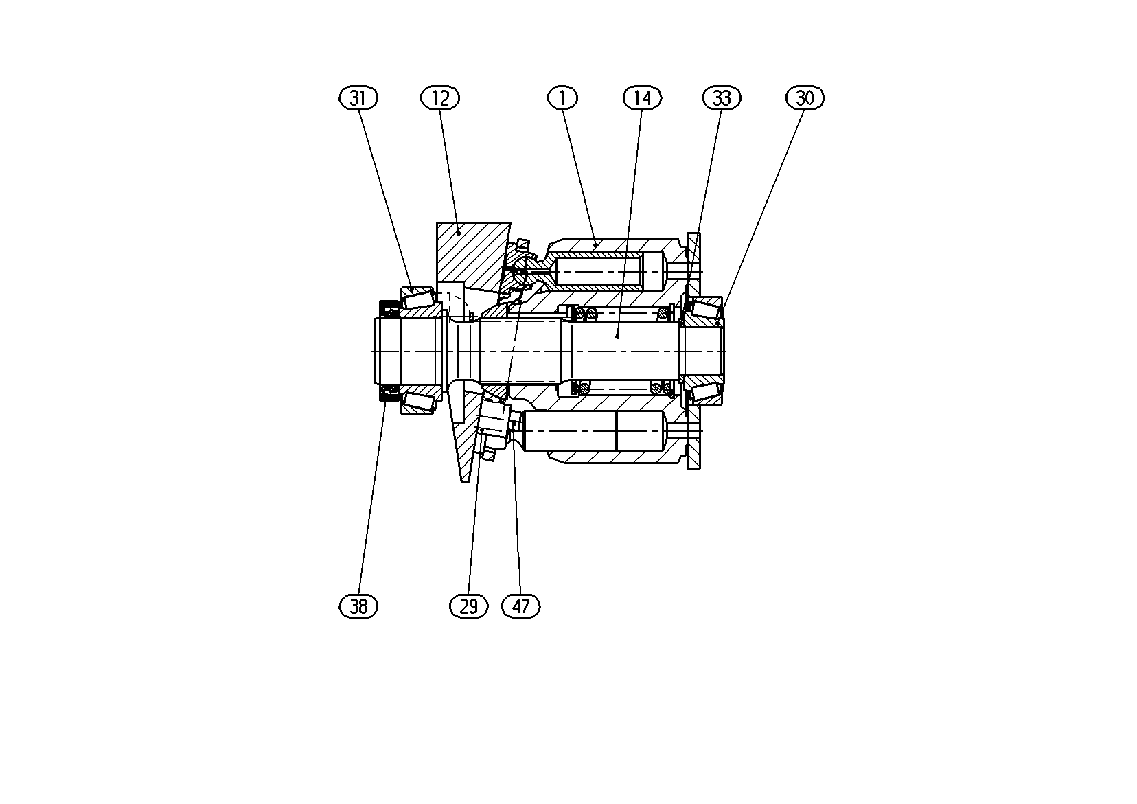 MECHANIZM NAPĘDOWY — Rysunek