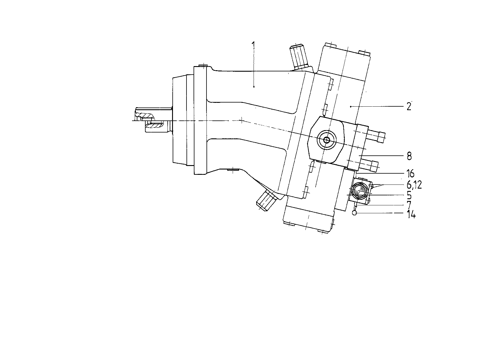 A A6V M 250 FR1 /63L1-VPB010 B-SO 60 — Rysunek