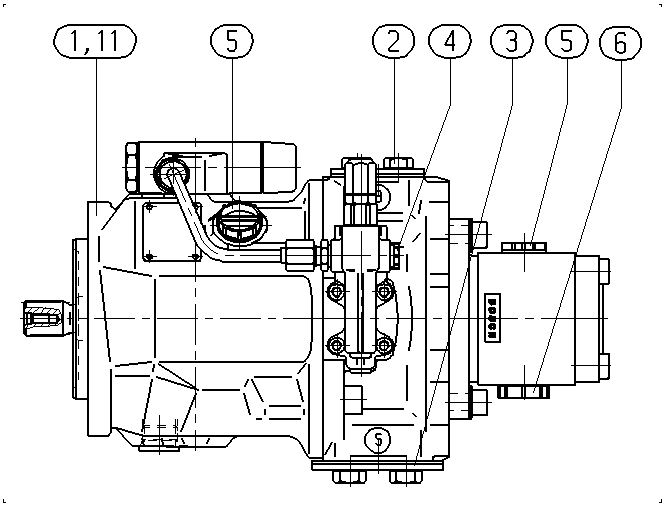 AL A10V O 45 DFLR/31R-PUC62H00 -S1868 — Rysunek