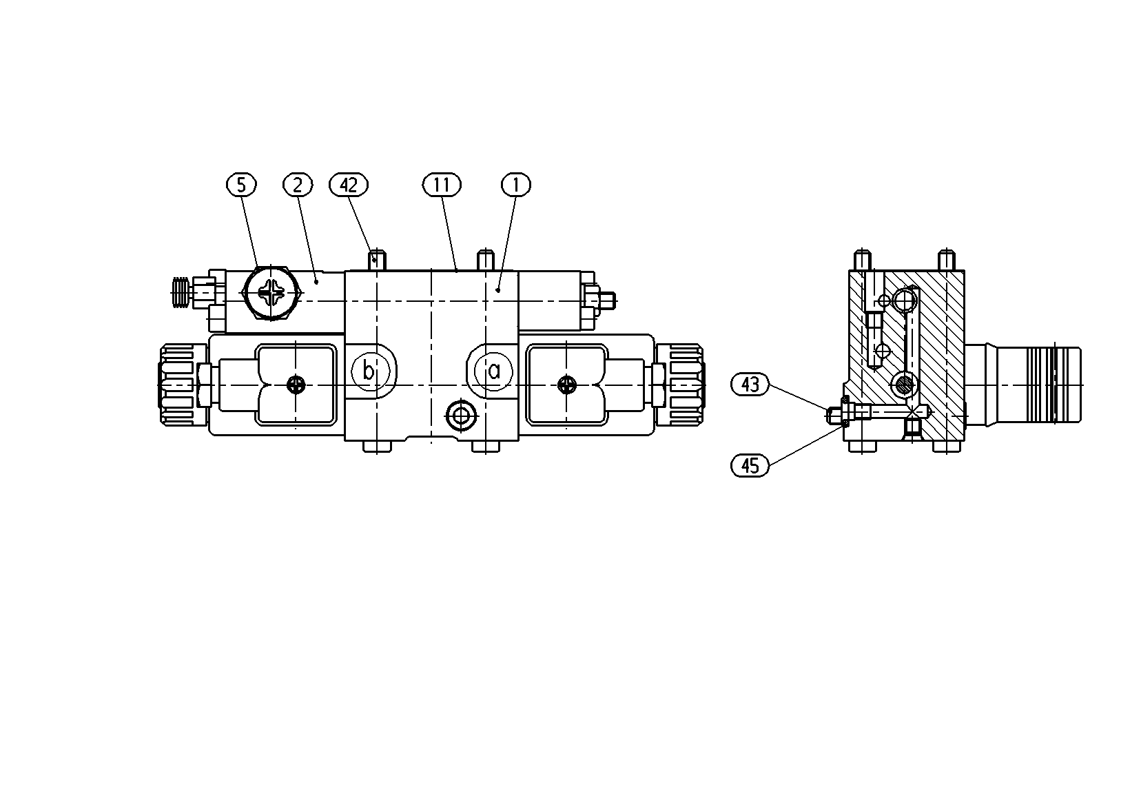 ZAWÓR MECHANIZMU KROKOWEGO — Rysunek