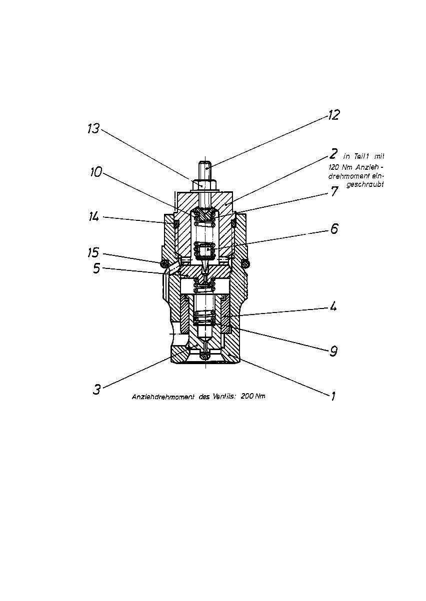 HYDRAULICZNY ZAWÓR UPUSTOWY — Rysunek