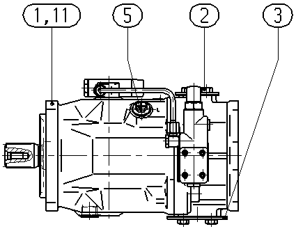 AP A10V O140 DFLR/31R-VSD62K15 -SO160 — Rysunek