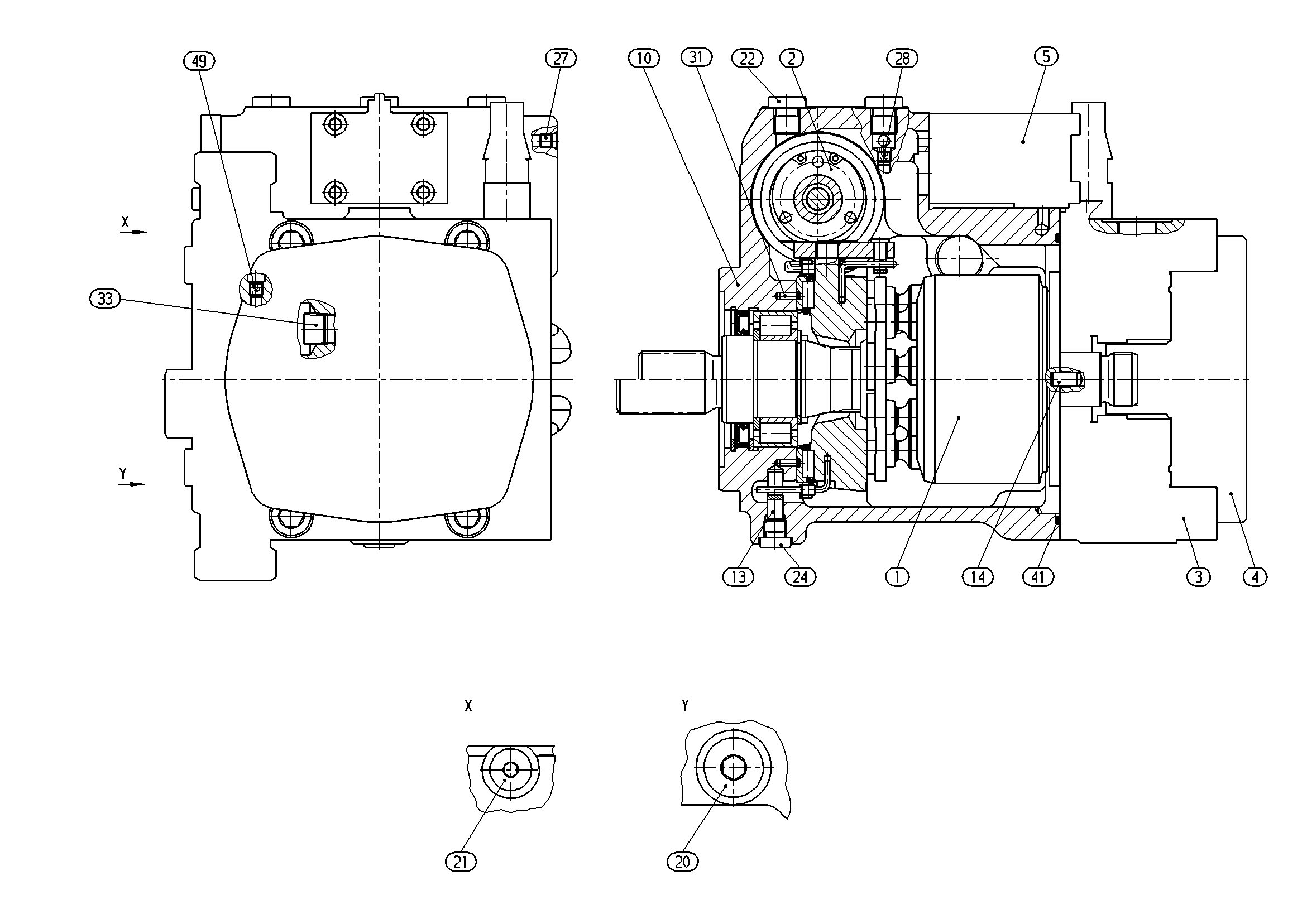 AA10VG45EP4DM1/10R-NSC60F006DH — Rysunek