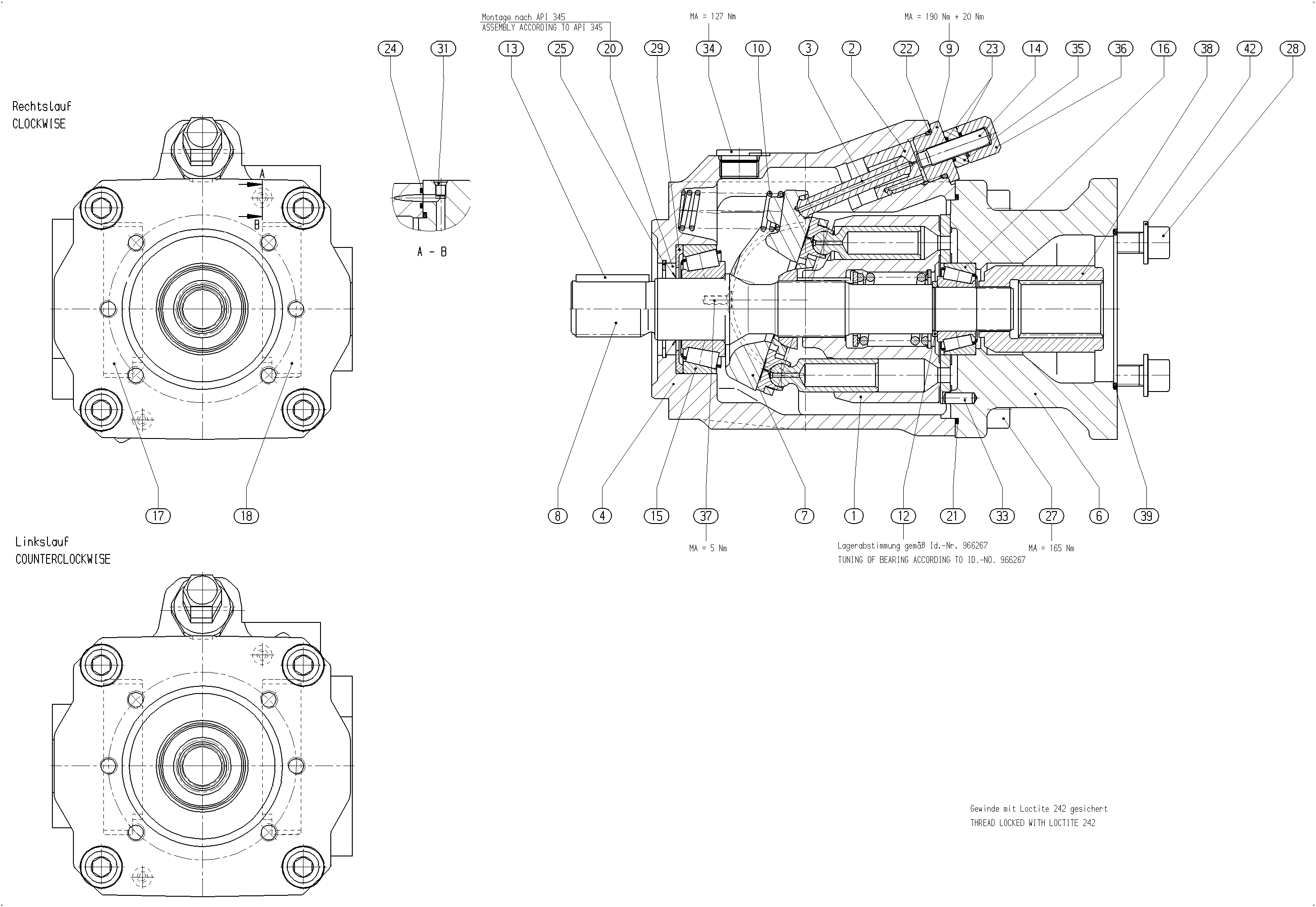 G A10V O 60 OV /52R-VWC12K52 -SO 97 — Rysunek