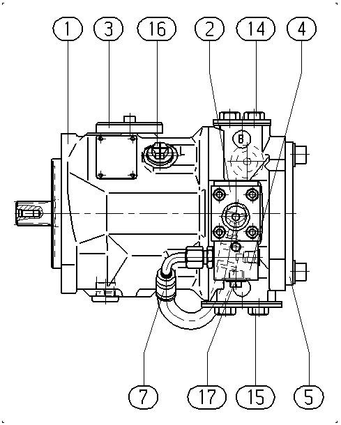 A A10VSO 71 DFEH/31R-PRA12KC1 -SO479 — Rysunek