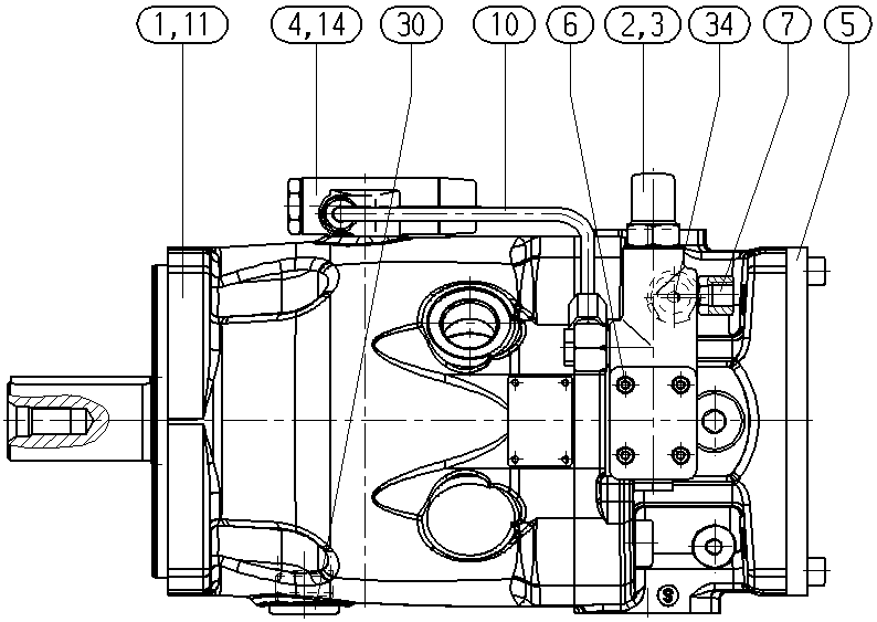 A A10VSO140LA7DS/32R-VPB32U99 — Rysunek