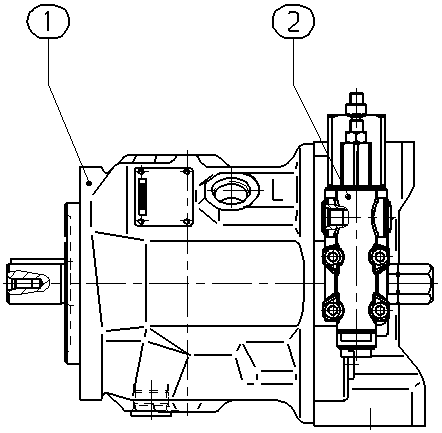 A AA10VSO 45 DFR /31R-VKC62N00 -S2709 — Rysunek